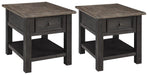 Tyler Creek End Table Set - U&U Home Budget Furniture (Carteret, NJ)