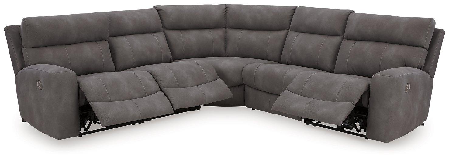 Next-Gen DuraPella Power Reclining Sectional - U&U Home Budget Furniture (Carteret, NJ)