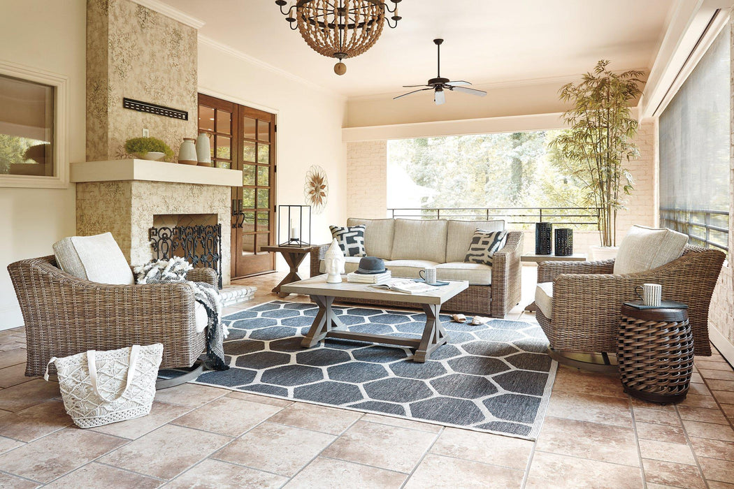 Beachcroft Outdoor Seating Set - U&U Home Budget Furniture (Carteret, NJ)