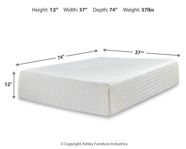 Chime 12 Inch Memory Foam Mattress in a Box - U&U Home Budget Furniture (Carteret, NJ)