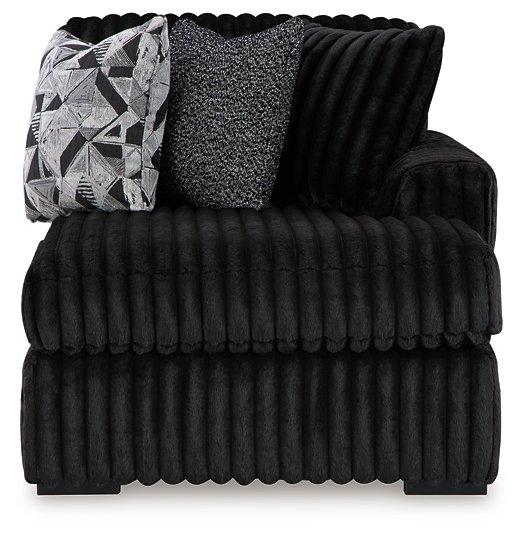Midnight-Madness Super Chaise - U&U Home Budget Furniture (Carteret, NJ)