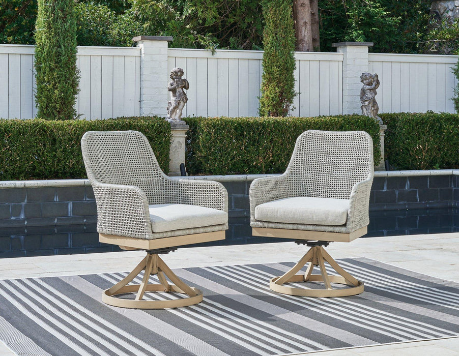 Seton Creek Outdoor Seating Set - U&U Home Budget Furniture (Carteret, NJ)