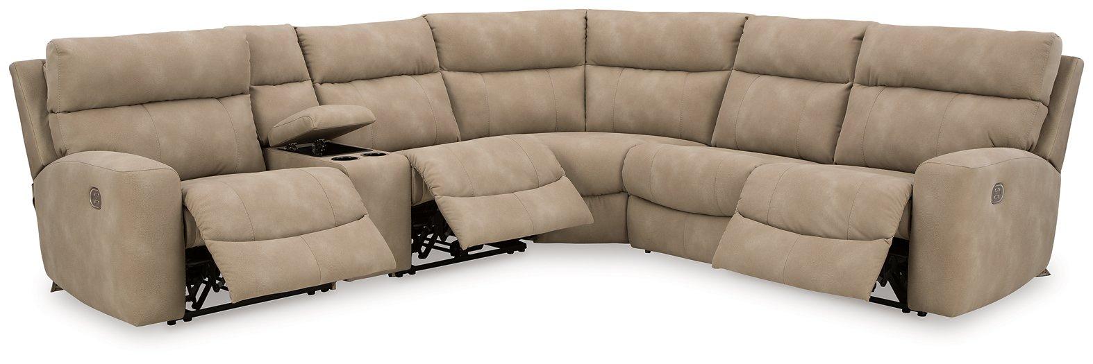Next-Gen DuraPella Power Reclining Sectional - U&U Home Budget Furniture (Carteret, NJ)