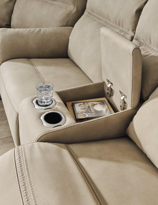 Next-Gen DuraPella Power Reclining Loveseat with Console - U&U Home Budget Furniture (Carteret, NJ)
