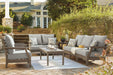 Visola Outdoor Sofa and Loveseat Set - U&U Home Budget Furniture (Carteret, NJ)