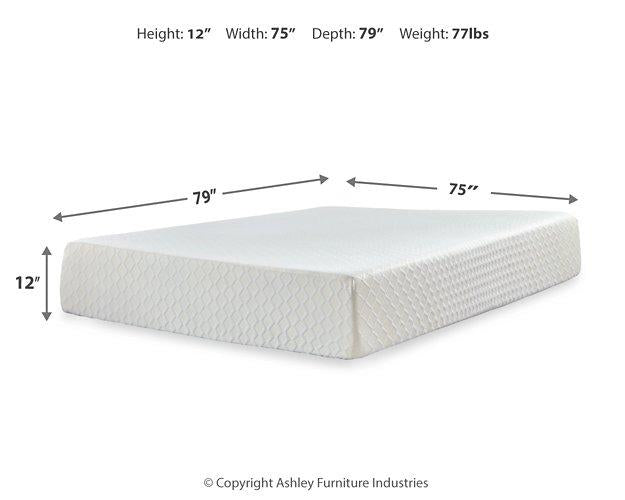 Chime 12 Inch Memory Foam Mattress in a Box - U&U Home Budget Furniture (Carteret, NJ)