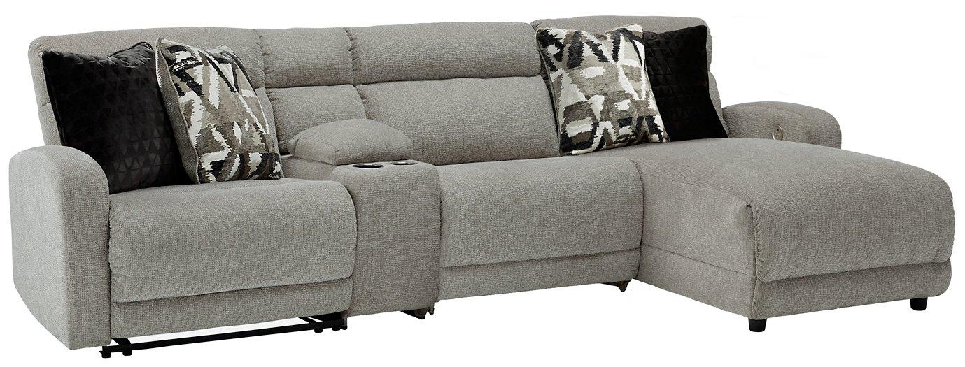 Colleyville Power Reclining Sectional with Chaise - U&U Home Budget Furniture (Carteret, NJ)