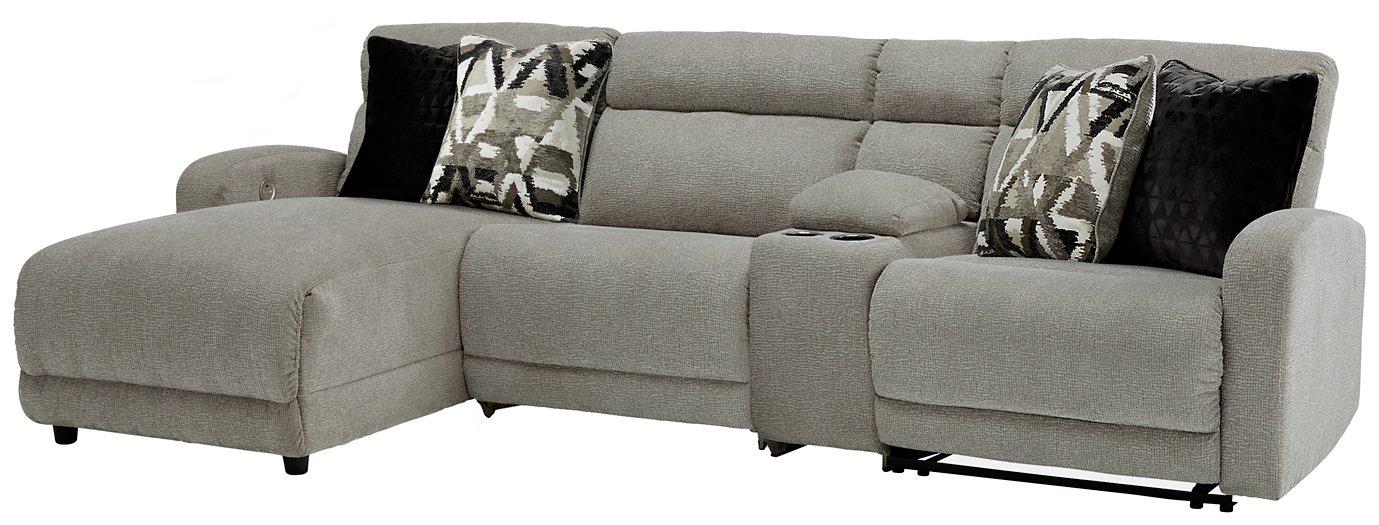 Colleyville Power Reclining Sectional with Chaise - U&U Home Budget Furniture (Carteret, NJ)
