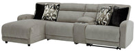 Colleyville Power Reclining Sectional with Chaise - U&U Home Budget Furniture (Carteret, NJ)