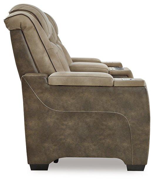 Next-Gen DuraPella Power Reclining Loveseat with Console - U&U Home Budget Furniture (Carteret, NJ)