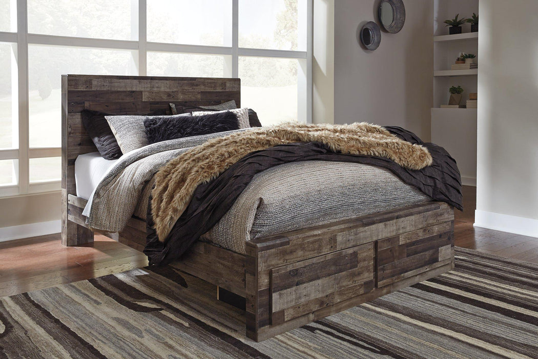 Derekson Bed with 2 Side Storage - U&U Home Budget Furniture (Carteret, NJ)
