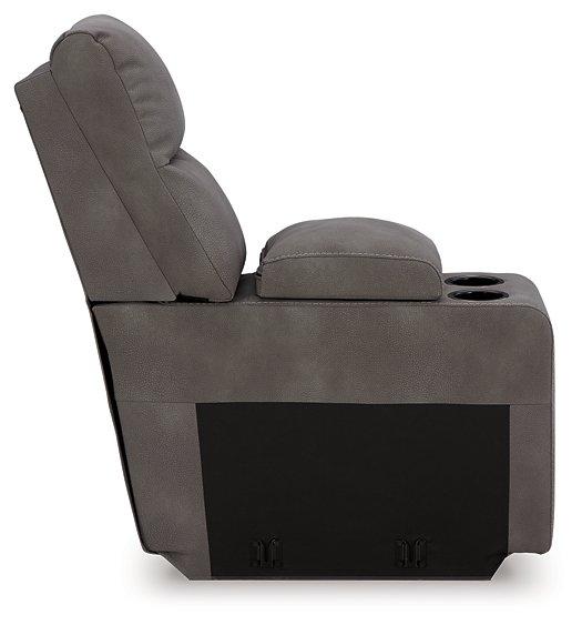 Next-Gen DuraPella Power Reclining Sectional Loveseat with Console - U&U Home Budget Furniture (Carteret, NJ)