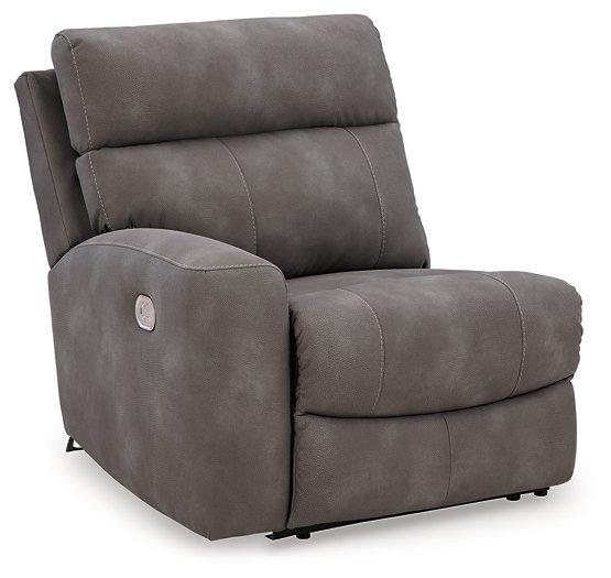 Next-Gen DuraPella Power Reclining Sectional Loveseat with Console - U&U Home Budget Furniture (Carteret, NJ)