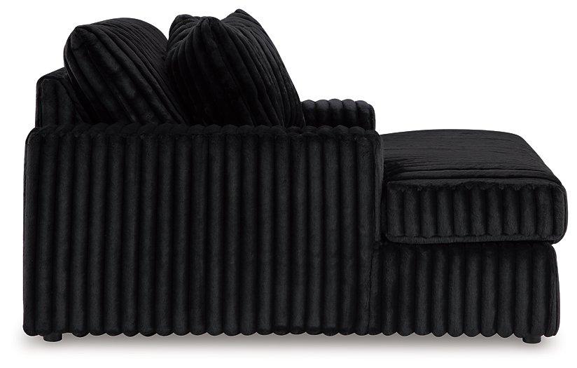 Midnight-Madness Oversized Chaise - U&U Home Budget Furniture (Carteret, NJ)