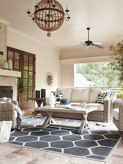 Beachcroft Outdoor Conversation Set - U&U Home Budget Furniture (Carteret, NJ)