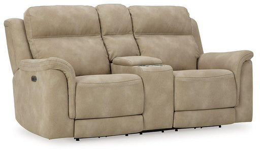 Next-Gen DuraPella Power Reclining Loveseat with Console - U&U Home Budget Furniture (Carteret, NJ)