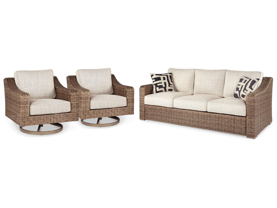 Beachcroft Outdoor Seating Set - U&U Home Budget Furniture (Carteret, NJ)