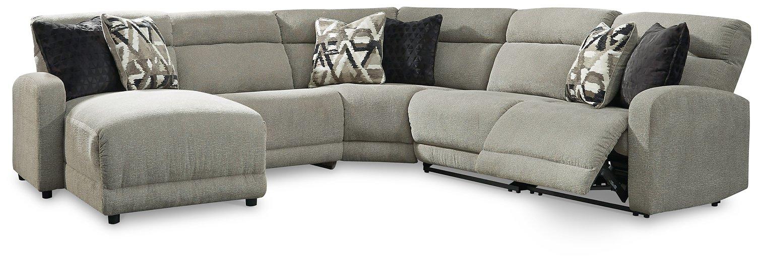 Colleyville Power Reclining Sectional with Chaise - U&U Home Budget Furniture (Carteret, NJ)