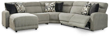 Colleyville Power Reclining Sectional with Chaise - U&U Home Budget Furniture (Carteret, NJ)