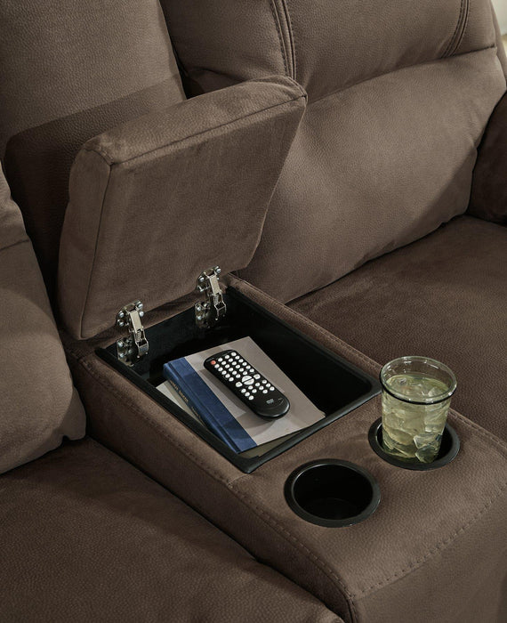 Next-Gen Gaucho Reclining Loveseat with Console - U&U Home Budget Furniture (Carteret, NJ)