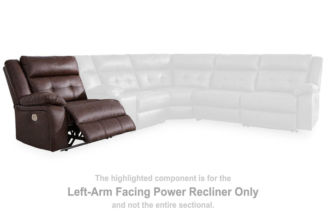 Punch Up Power Reclining Sectional Loveseat with Console - U&U Home Budget Furniture (Carteret, NJ)
