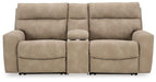 Next-Gen DuraPella Power Reclining Sectional Loveseat with Console - U&U Home Budget Furniture (Carteret, NJ)