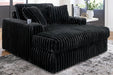 Midnight-Madness Oversized Chaise - U&U Home Budget Furniture (Carteret, NJ)