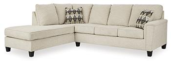 Abinger 2-Piece Sectional with Chaise - U&U Home Budget Furniture (Carteret, NJ)