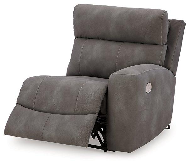 Next-Gen DuraPella Power Reclining Sectional Loveseat with Console - U&U Home Budget Furniture (Carteret, NJ)