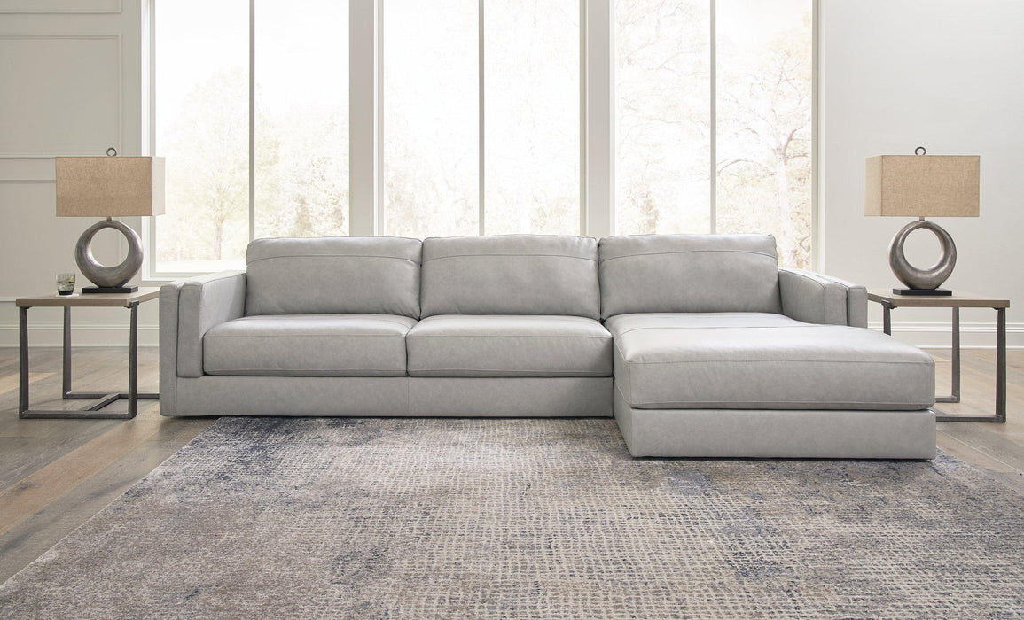 Amiata Sectional with Chaise - U&U Home Budget Furniture (Carteret, NJ)