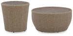 Danson Outdoor Occasional Table Set - U&U Home Budget Furniture (Carteret, NJ)