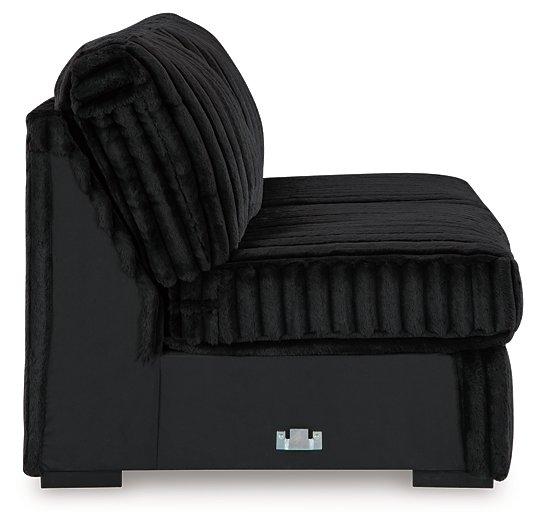 Midnight-Madness Sectional with Chaise - U&U Home Budget Furniture (Carteret, NJ)