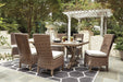 Beachcroft Outdoor Dining Set - U&U Home Budget Furniture (Carteret, NJ)