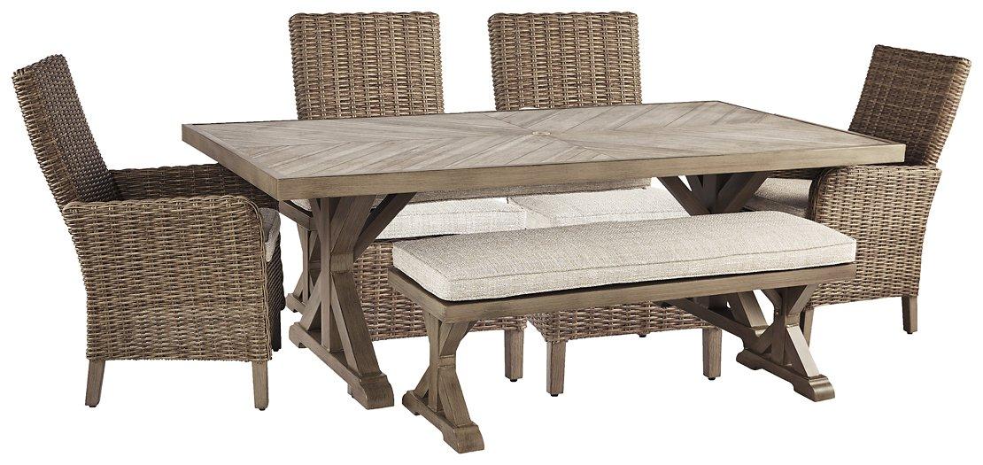 Beachcroft Outdoor Dining Set - U&U Home Budget Furniture (Carteret, NJ)