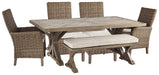 Beachcroft Outdoor Dining Set - U&U Home Budget Furniture (Carteret, NJ)
