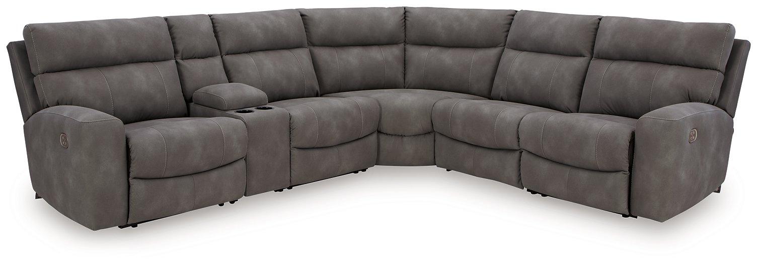 Next-Gen DuraPella Power Reclining Sectional - U&U Home Budget Furniture (Carteret, NJ)