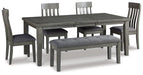 Hallanden Dining Room Set - U&U Home Budget Furniture (Carteret, NJ)