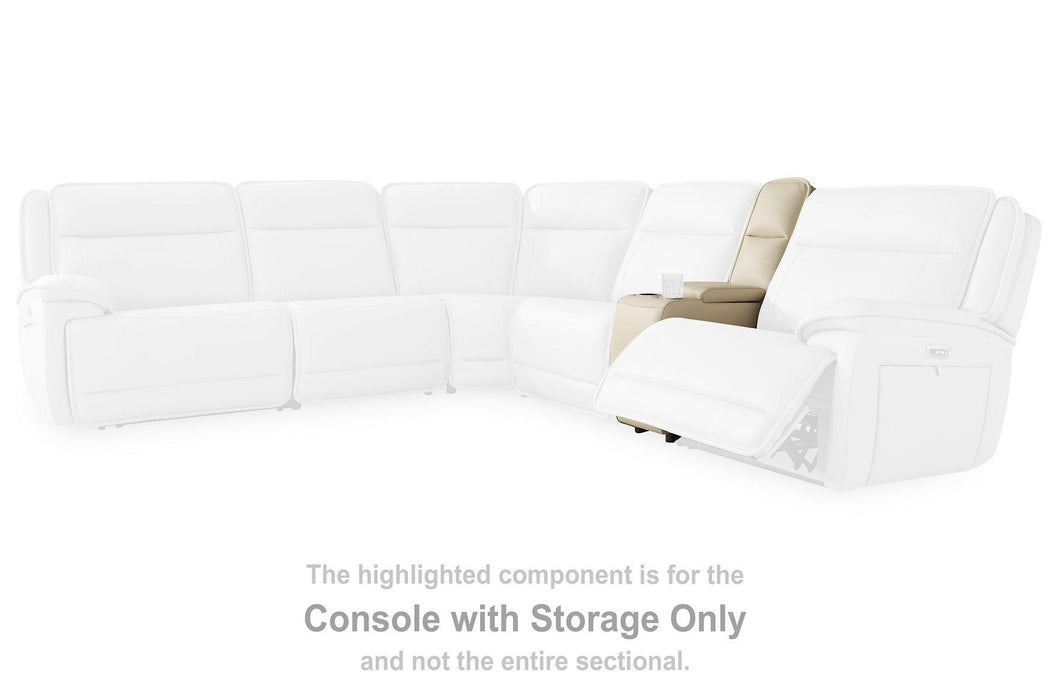 Double Deal Reclining Sectional with Console - U&U Home Budget Furniture (Carteret, NJ)