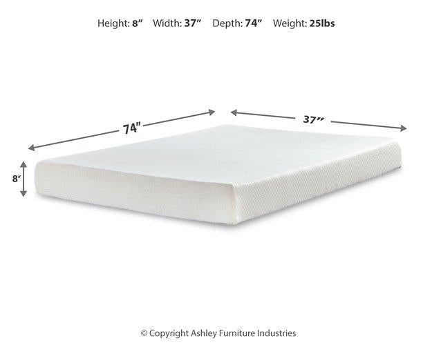 Chime 8 Inch Memory Foam Mattress in a Box - U&U Home Budget Furniture (Carteret, NJ)