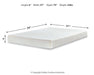 Chime 8 Inch Memory Foam Mattress in a Box - U&U Home Budget Furniture (Carteret, NJ)