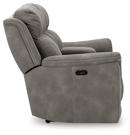 Next-Gen DuraPella Power Reclining Loveseat with Console - U&U Home Budget Furniture (Carteret, NJ)