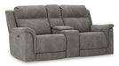 Next-Gen DuraPella Power Reclining Loveseat with Console - U&U Home Budget Furniture (Carteret, NJ)
