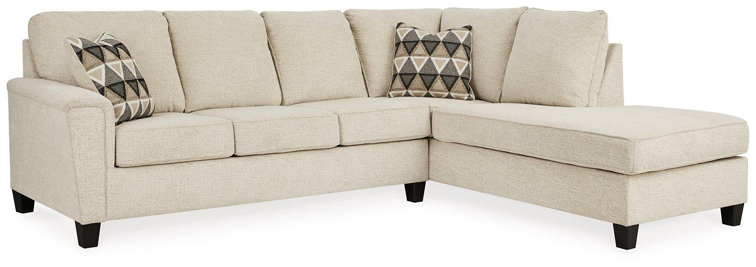 Abinger 2-Piece Sectional with Chaise - U&U Home Budget Furniture (Carteret, NJ)