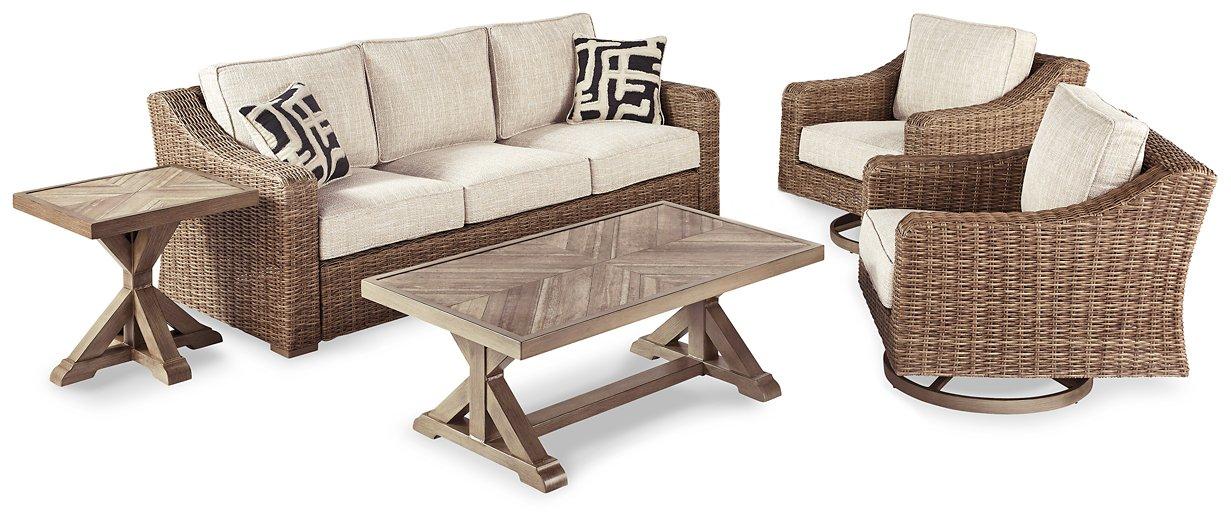 Beachcroft Outdoor Seating Set - U&U Home Budget Furniture (Carteret, NJ)