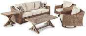 Beachcroft Outdoor Seating Set - U&U Home Budget Furniture (Carteret, NJ)