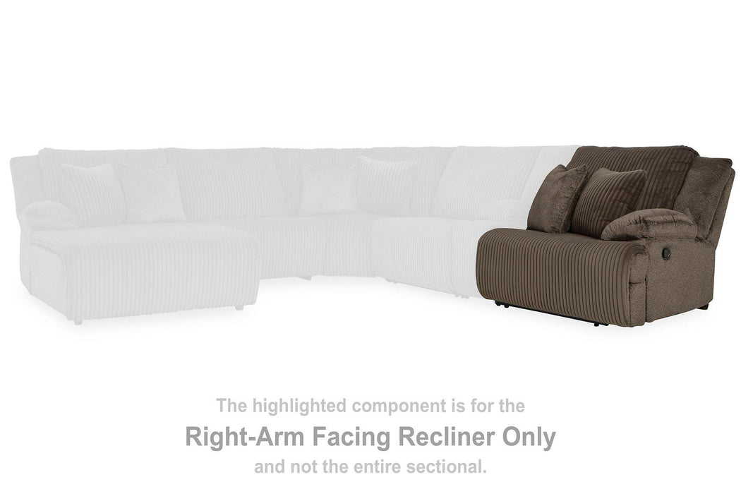 Top Tier Reclining Sectional with Chaise - U&U Home Budget Furniture (Carteret, NJ)