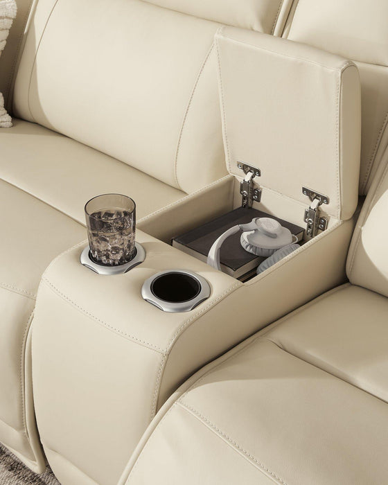 Double Deal Reclining Sectional with Console - U&U Home Budget Furniture (Carteret, NJ)