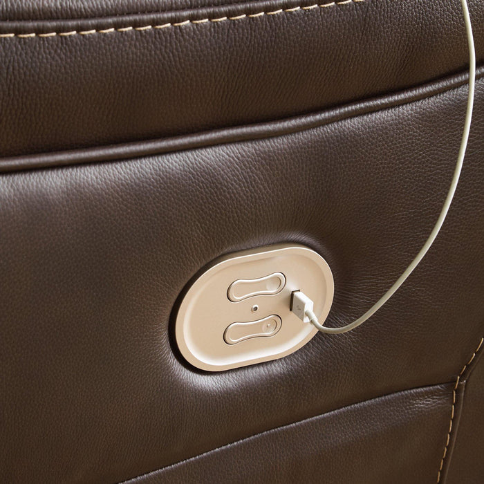 Dunleith Power Recliner - U&U Home Budget Furniture (Carteret, NJ)