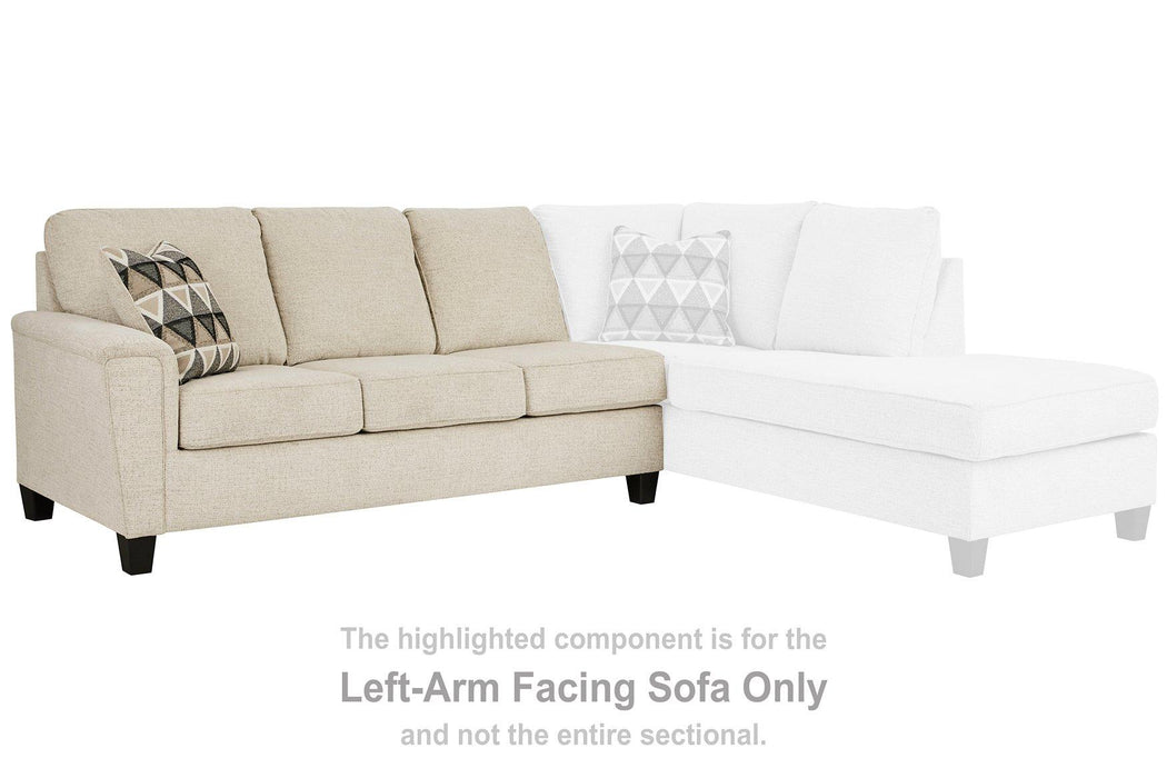 Abinger 2-Piece Sectional with Chaise - U&U Home Budget Furniture (Carteret, NJ)