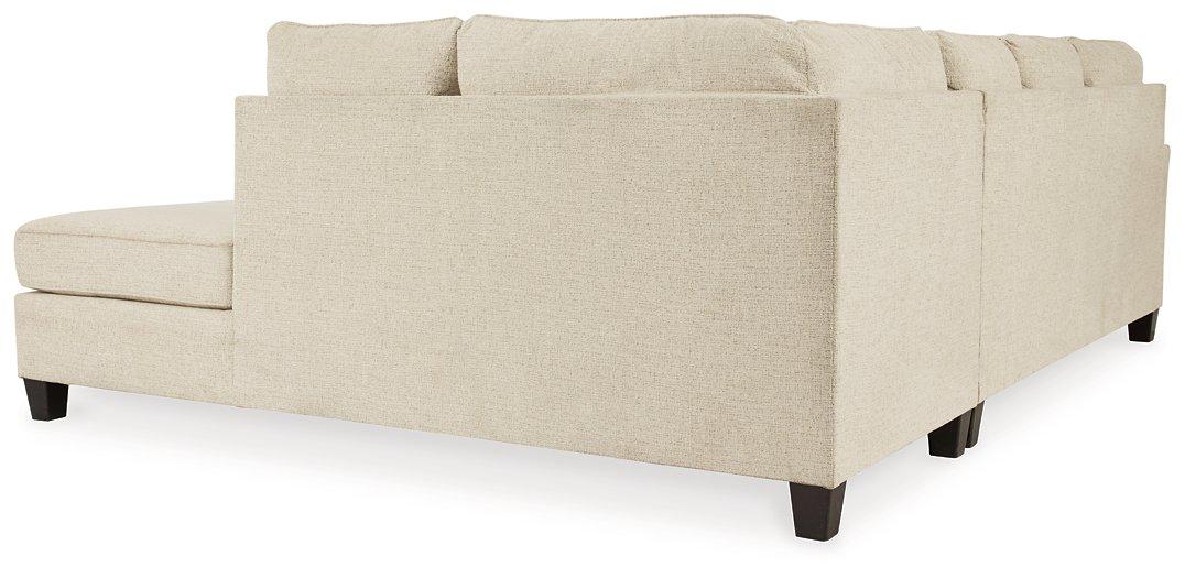 Abinger 2-Piece Sectional with Chaise - U&U Home Budget Furniture (Carteret, NJ)